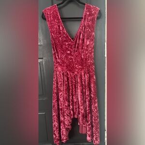 Urban Outfitters velvet red dress, never worn with tags.